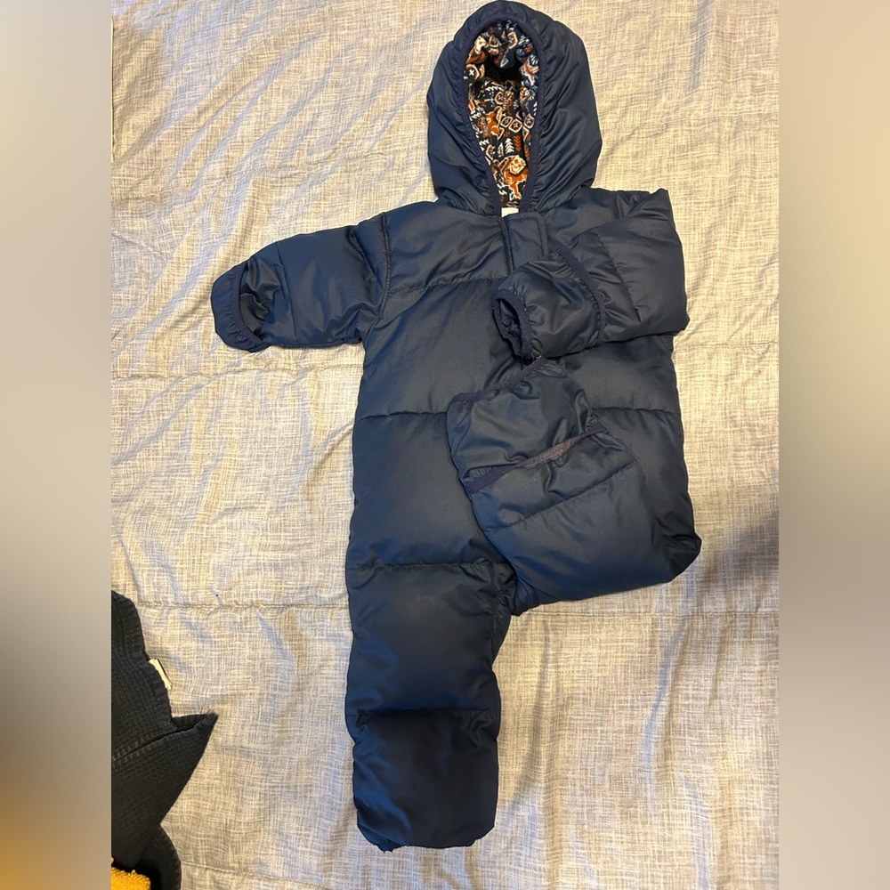 Columbia Navy Blue Infant Puffer Snowsuit - Picture 3 of 4